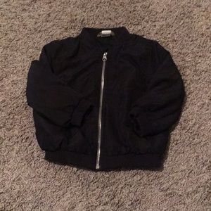 Black bomber jacket